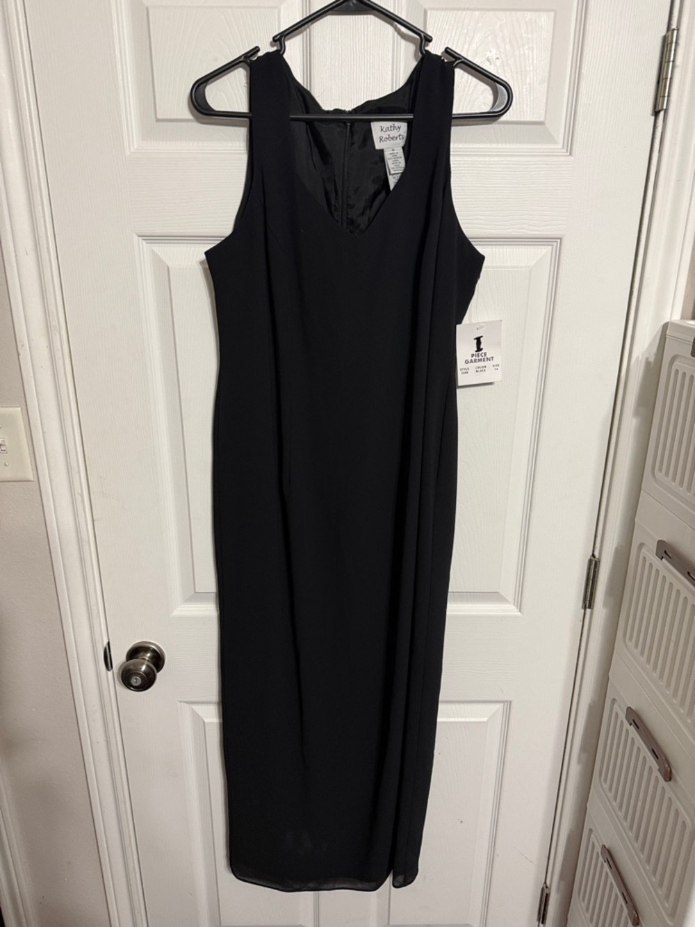Kathy Roberts Black Sleeveless Maxi Dress